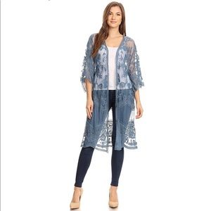 Blue Lace Kimono